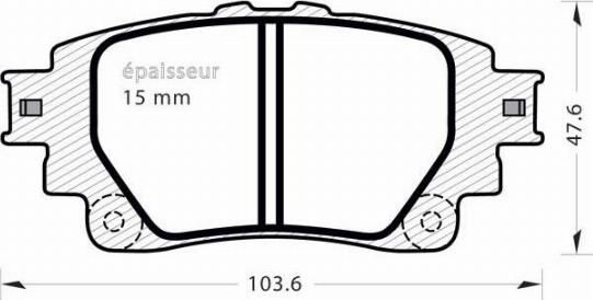 MGA 1399 - Гальмівні колодки, дискові гальма autozip.com.ua