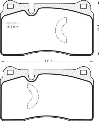 MGA 1392 - Гальмівні колодки, дискові гальма autozip.com.ua