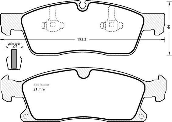 MGA 1346 - Гальмівні колодки, дискові гальма autozip.com.ua