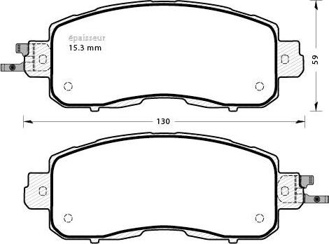 MGA 1340 - Гальмівні колодки, дискові гальма autozip.com.ua