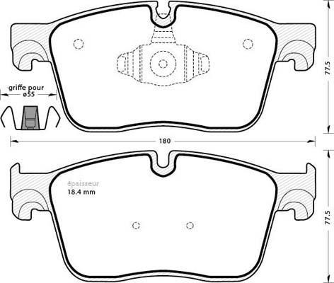 MGA 1316 - Гальмівні колодки, дискові гальма autozip.com.ua