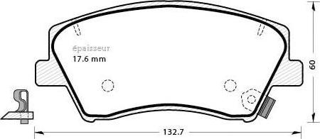 MGA 1312 - Гальмівні колодки, дискові гальма autozip.com.ua