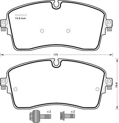 MGA 1326 - Гальмівні колодки, дискові гальма autozip.com.ua