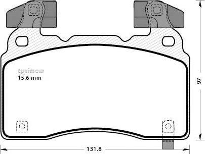 MGA 1290 - Гальмівні колодки, дискові гальма autozip.com.ua