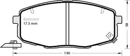 MGA 1293 - Гальмівні колодки, дискові гальма autozip.com.ua