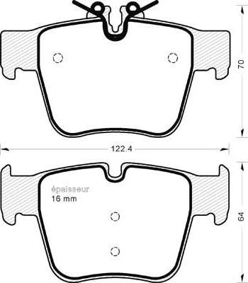 MGA 1241 - Гальмівні колодки, дискові гальма autozip.com.ua