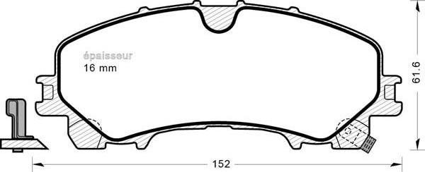 MGA 1204 - Гальмівні колодки, дискові гальма autozip.com.ua