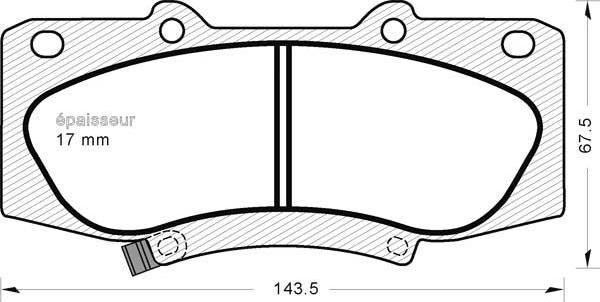 MGA 1219 - Гальмівні колодки, дискові гальма autozip.com.ua