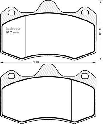 MGA 1218 - Гальмівні колодки, дискові гальма autozip.com.ua