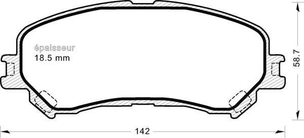 MGA 1217 - Гальмівні колодки, дискові гальма autozip.com.ua