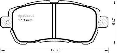 MGA 1289 - Гальмівні колодки, дискові гальма autozip.com.ua