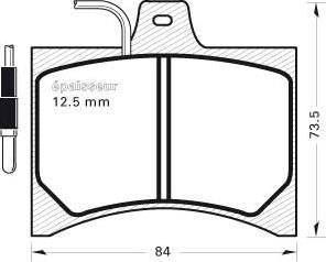 MGA 123 - Гальмівні колодки, дискові гальма autozip.com.ua