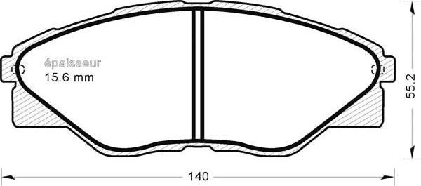 MGA 1220 - Гальмівні колодки, дискові гальма autozip.com.ua