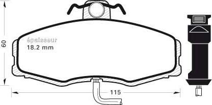 MGA 172 - Гальмівні колодки, дискові гальма autozip.com.ua