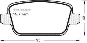 MGA 865 - Гальмівні колодки, дискові гальма autozip.com.ua