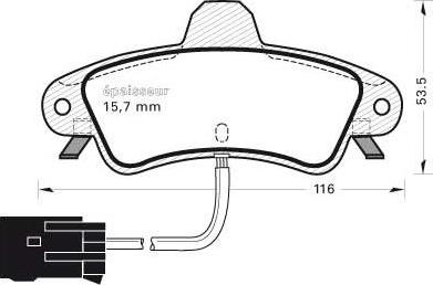 Valeo 9010473 - Гальмівні колодки, дискові гальма autozip.com.ua