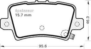 MGA 815 - Гальмівні колодки, дискові гальма autozip.com.ua