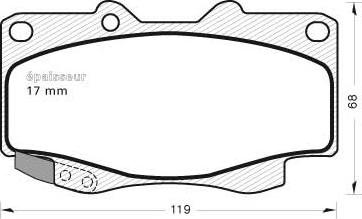 Magneti Marelli 323700011500 - Гальмівні колодки, дискові гальма autozip.com.ua