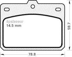 MGA 83 - Гальмівні колодки, дискові гальма autozip.com.ua