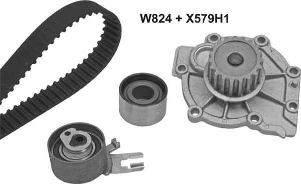 MGA 824K1 - Водяний насос + комплект зубчатого ременя autozip.com.ua