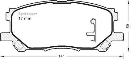 MGA 871 - Гальмівні колодки, дискові гальма autozip.com.ua