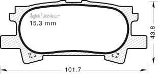 MGA 872 - Гальмівні колодки, дискові гальма autozip.com.ua