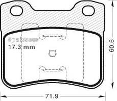 MGA 392 - Гальмівні колодки, дискові гальма autozip.com.ua