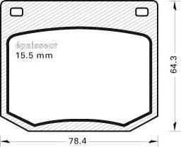 Havam HP 2204 - Гальмівні колодки, дискові гальма autozip.com.ua