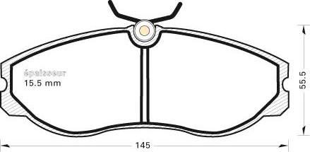 MGA 340 - Гальмівні колодки, дискові гальма autozip.com.ua