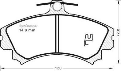 MGA 359 - Гальмівні колодки, дискові гальма autozip.com.ua