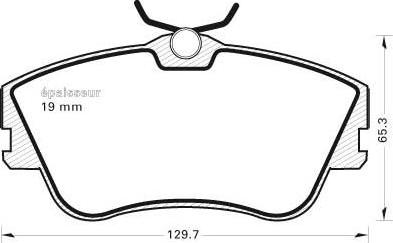 MGA 364 - Гальмівні колодки, дискові гальма autozip.com.ua