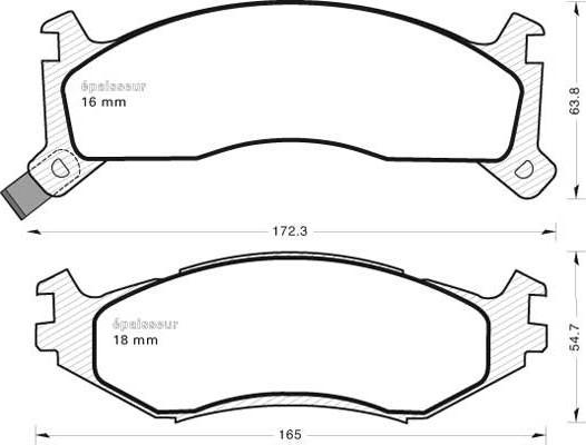 MGA 363 - Гальмівні колодки, дискові гальма autozip.com.ua