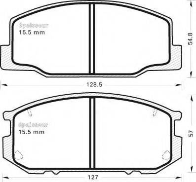 MGA 300 - Гальмівні колодки, дискові гальма autozip.com.ua