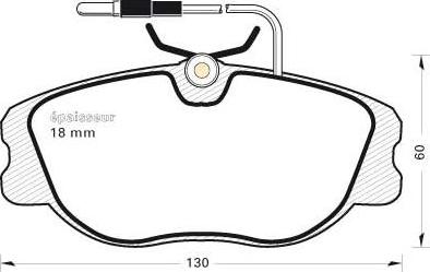 MEC-Diesel 577240 - Гальмівні колодки, дискові гальма autozip.com.ua