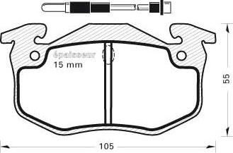 MGA 320 - Гальмівні колодки, дискові гальма autozip.com.ua