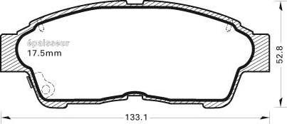 MGA 375 - Гальмівні колодки, дискові гальма autozip.com.ua