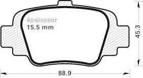 MGA 373 - Гальмівні колодки, дискові гальма autozip.com.ua