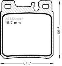 MGA 372 - Гальмівні колодки, дискові гальма autozip.com.ua