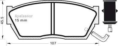 MGA 251 - Гальмівні колодки, дискові гальма autozip.com.ua