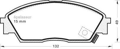 MGA 253 - Гальмівні колодки, дискові гальма autozip.com.ua