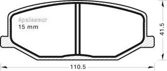 BOSCH 0 986 AB4 312 - Гальмівні колодки, дискові гальма autozip.com.ua