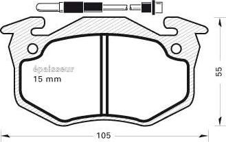 MGA 202 - Гальмівні колодки, дискові гальма autozip.com.ua