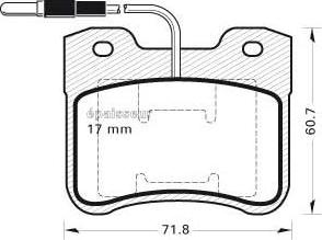 MGA 215 - Гальмівні колодки, дискові гальма autozip.com.ua