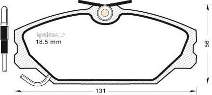 MGA 210 - Гальмівні колодки, дискові гальма autozip.com.ua