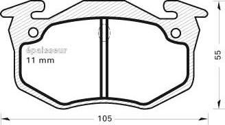 MGA 212 - Гальмівні колодки, дискові гальма autozip.com.ua
