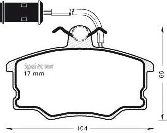 MGA 280 - Гальмівні колодки, дискові гальма autozip.com.ua