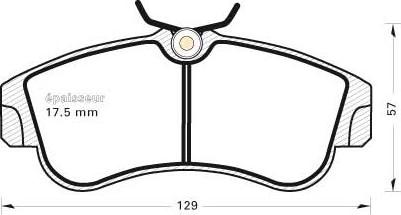 MGA 288 - Гальмівні колодки, дискові гальма autozip.com.ua