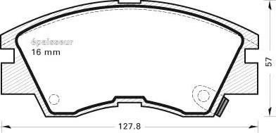 MGA 279 - Гальмівні колодки, дискові гальма autozip.com.ua