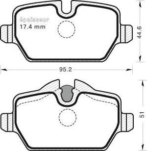 BMW 2 288 890 - Гальмівні колодки, дискові гальма autozip.com.ua