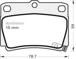 Optimal 10433 - Гальмівні колодки, дискові гальма autozip.com.ua